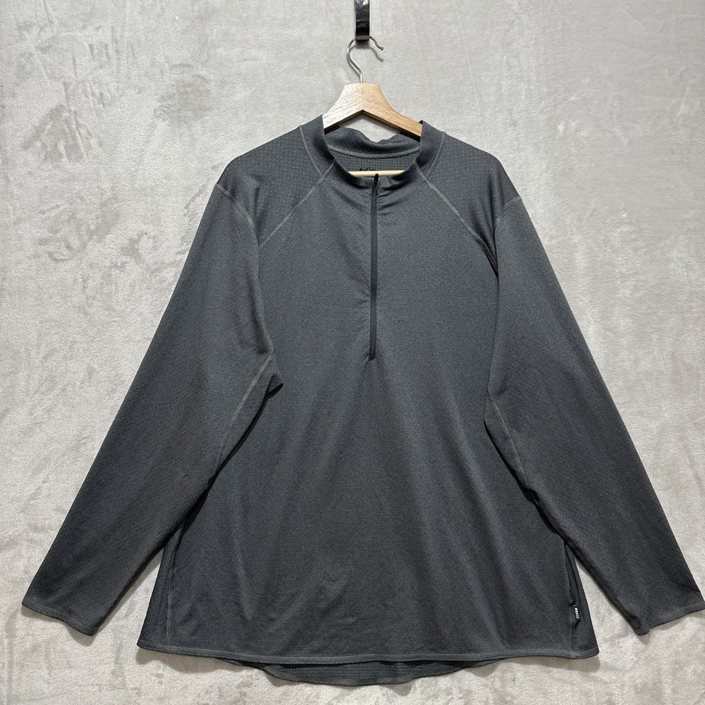 REI Co-op Lightweight Base Layer 1/4 Zip Long Sleeve Women’s Gray Size 3XL